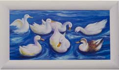 Schwimmende Enten